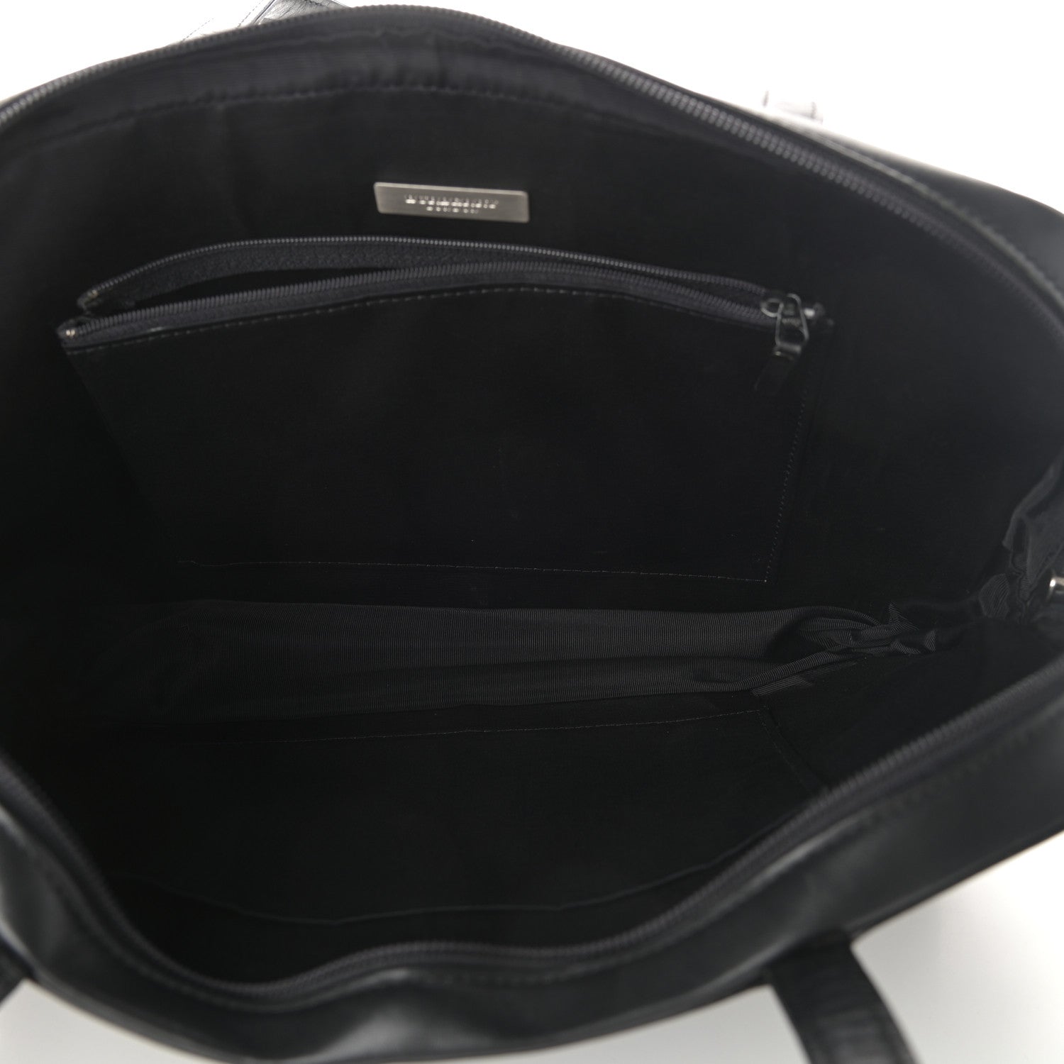 Burberry Calfskin Nylon Shoulder Bag Black 5 of 9