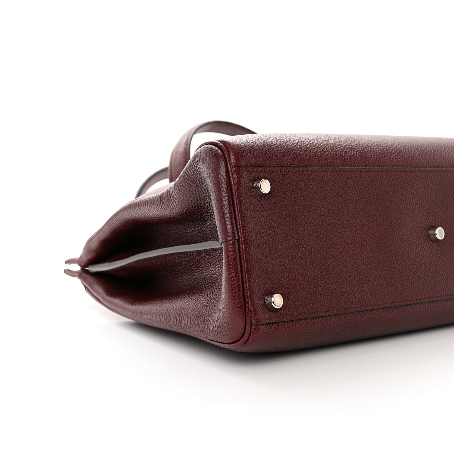 Gucci Grainy Calfskin Medium Zumi Top Handle Bag Vintage Bordeaux 10 of 11