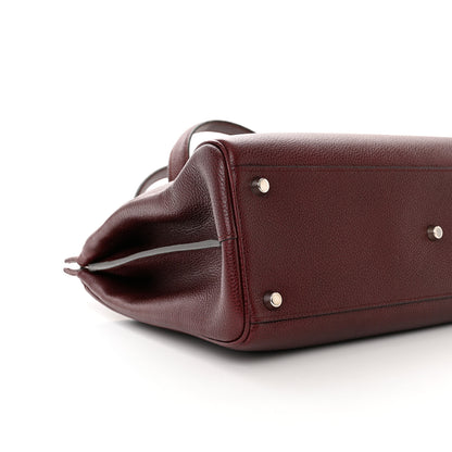 Gucci Grainy Calfskin Medium Zumi Top Handle Bag Vintage Bordeaux 10 of 11