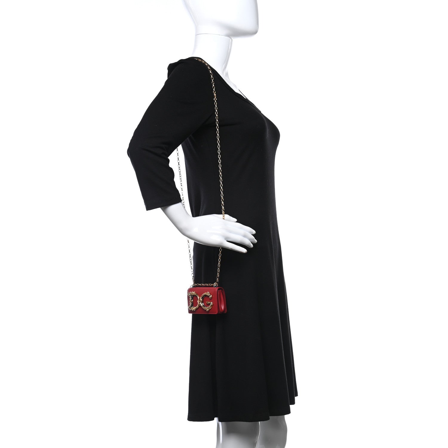 Dolce & Gabbana Nappa DG Girls Shoulder Bag Red 2 of 13