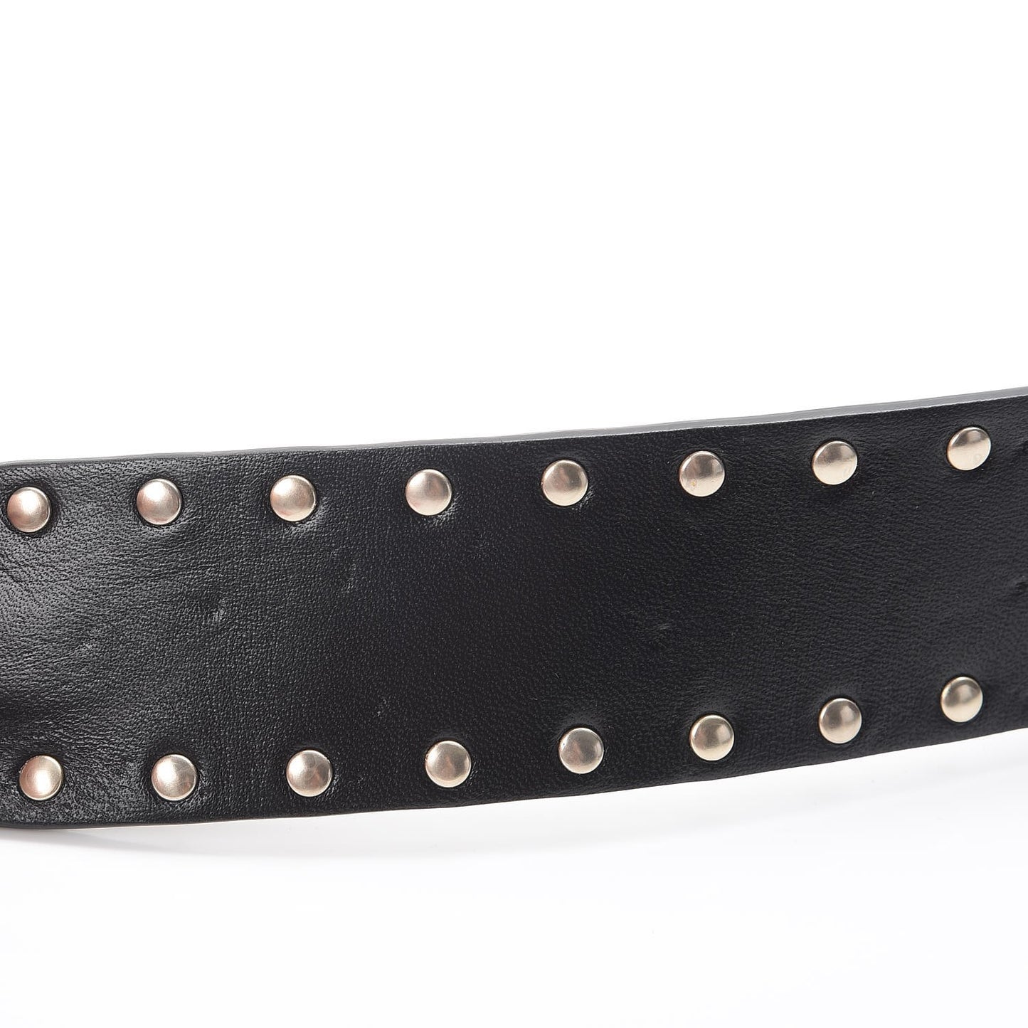 Lambskin Rockstud Spike Shoulder Strap Black