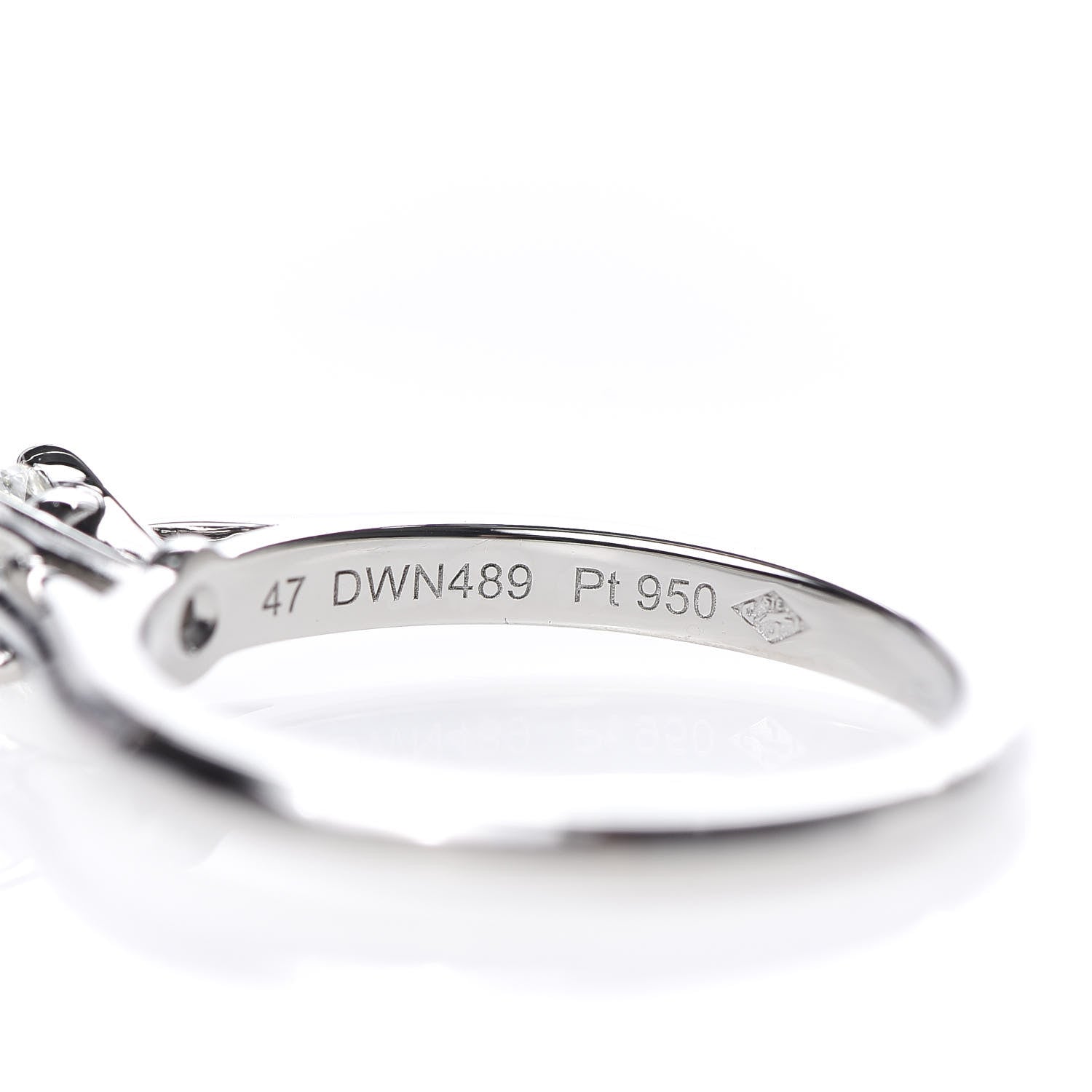 Cartier Platinum Diamond .23ct Solitaire Engagement Ring 47 4 4 of 6