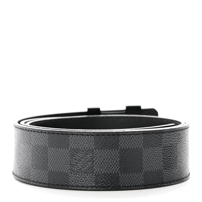 Louis Vuitton Damier Graphite 40mm LV Initiales Belt 95 38 2 of 6