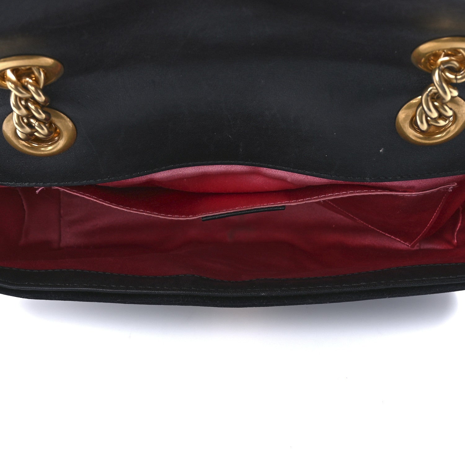 Gucci Velvet Matelasse Mini GG Marmont Shoulder Bag Black 4 of 9