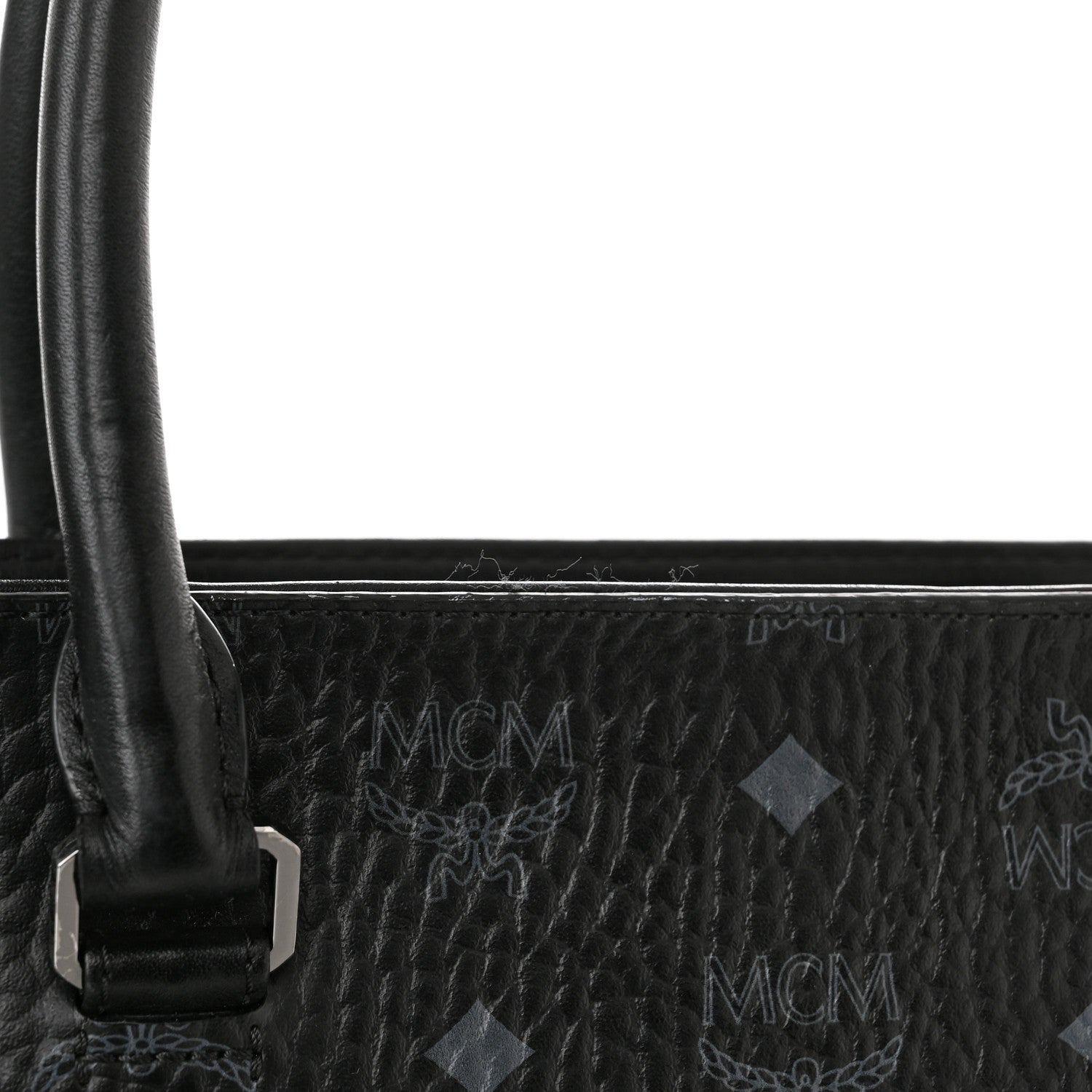 MCM Visetos Tote Black 11 of 12
