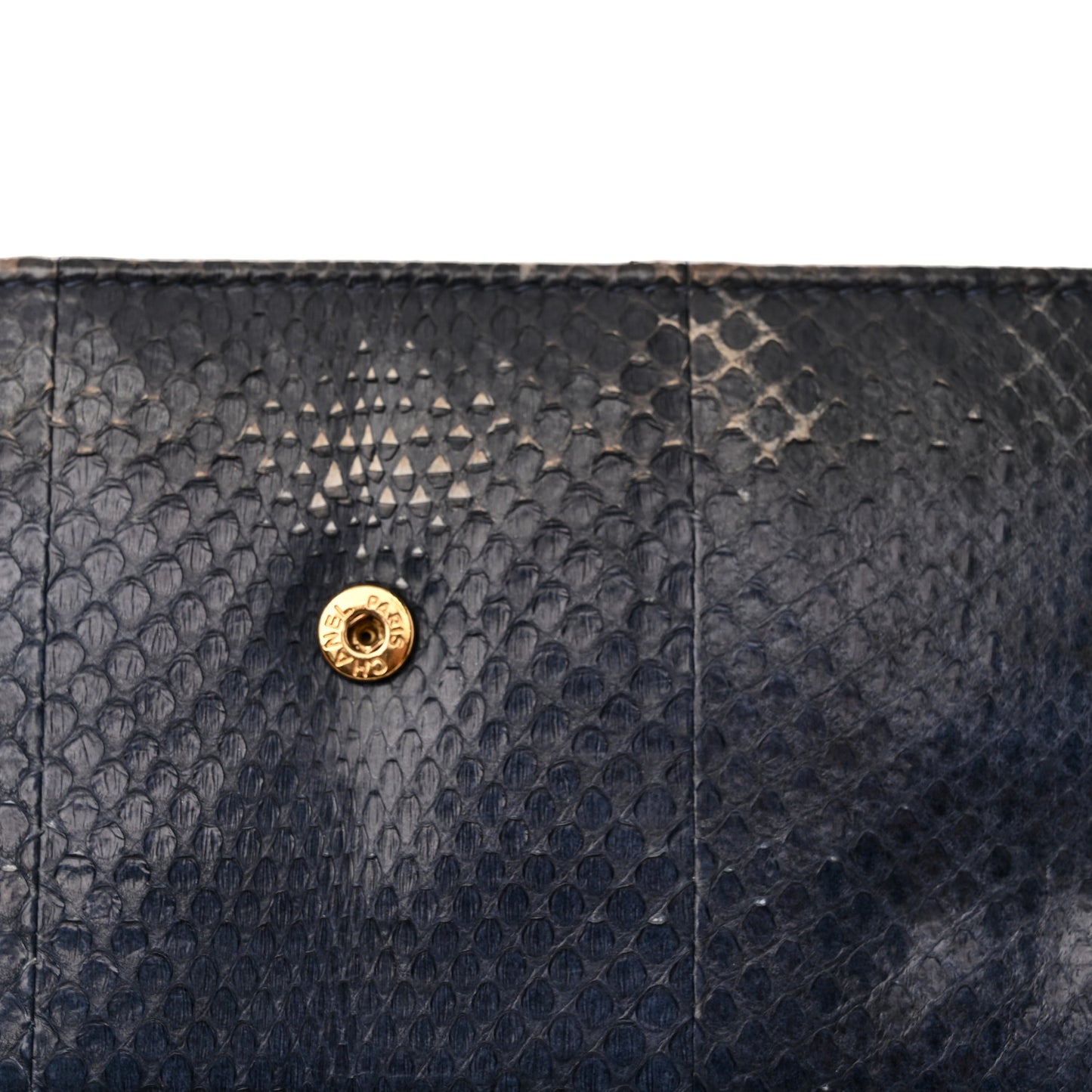 Snakeskin Wallet On Chain WOC Blue
