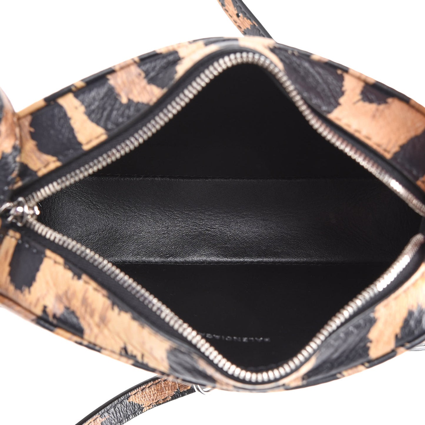 Calfskin Leopard Print XS Everyday Camera Bag Beige White
