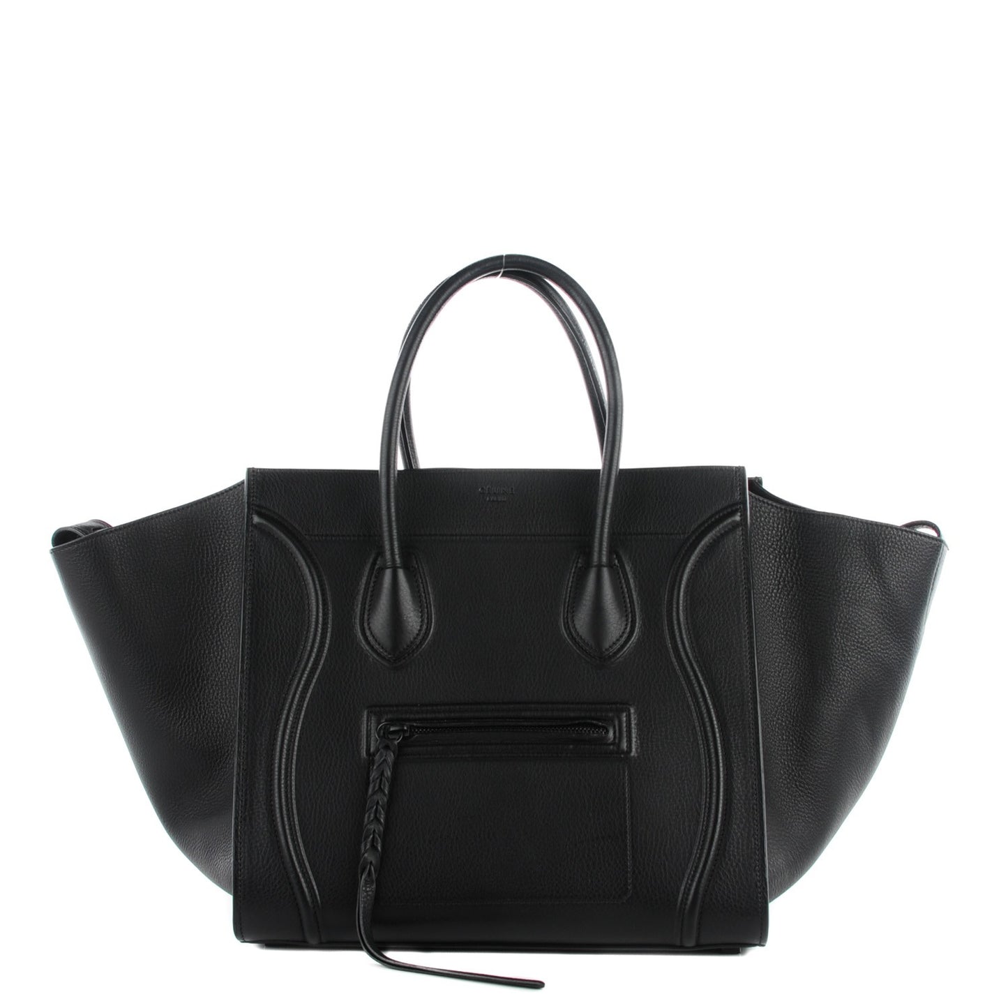Supple Calfskin Medium Phantom Luggage Black