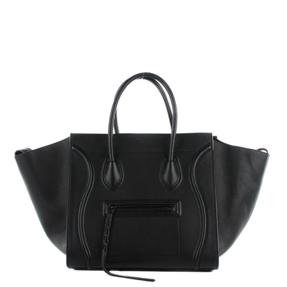 Celine Supple Calfskin Medium Phantom Luggage Black 1 of 9
