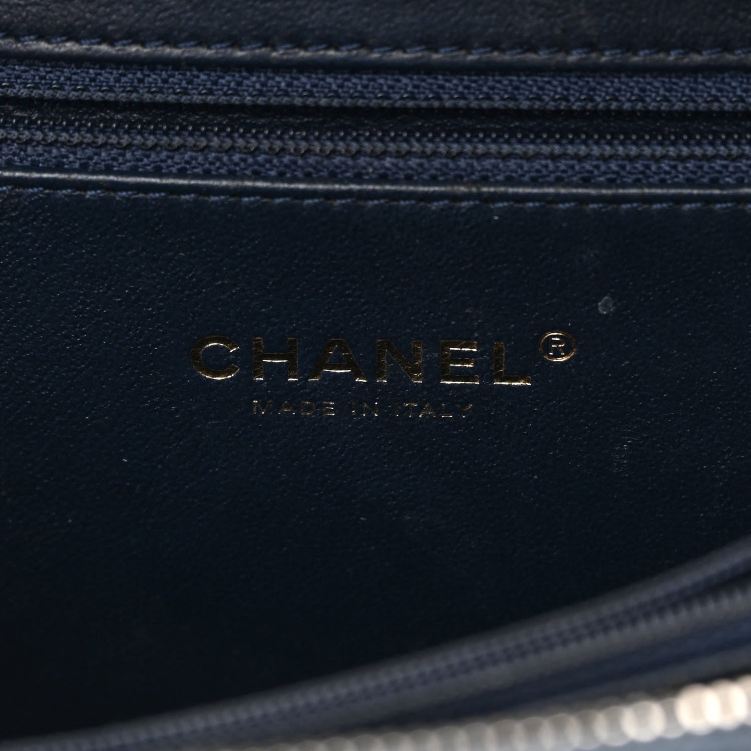 Chanel Caviar Quilted Medium CC Filigree Vanity Case Navy 6 of 18