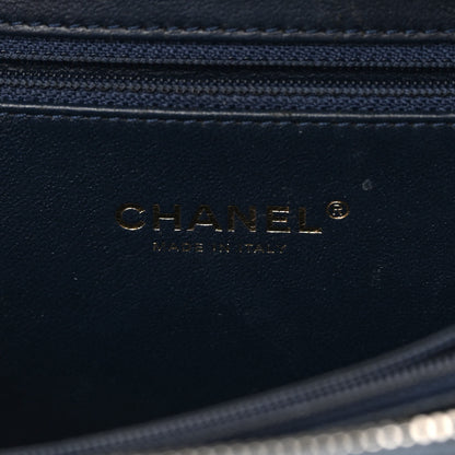 Chanel Caviar Quilted Medium CC Filigree Vanity Case Navy 6 of 18