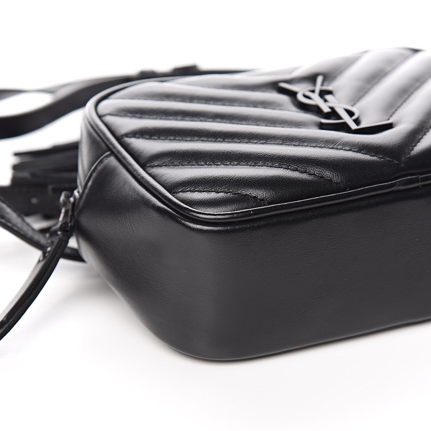Calfskin Matelasse Monogram Lou Belt Bag Black