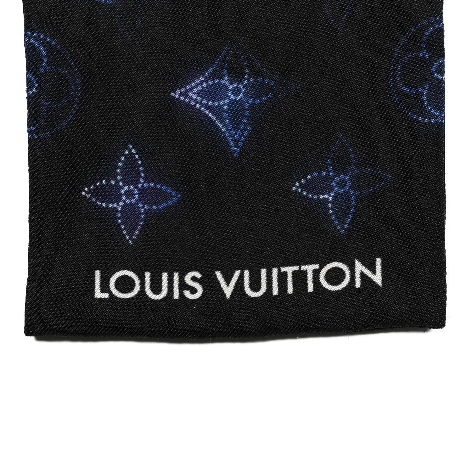 Louis Vuitton Silk Monogram Flight Mode Bandeau Blue 3 of 3