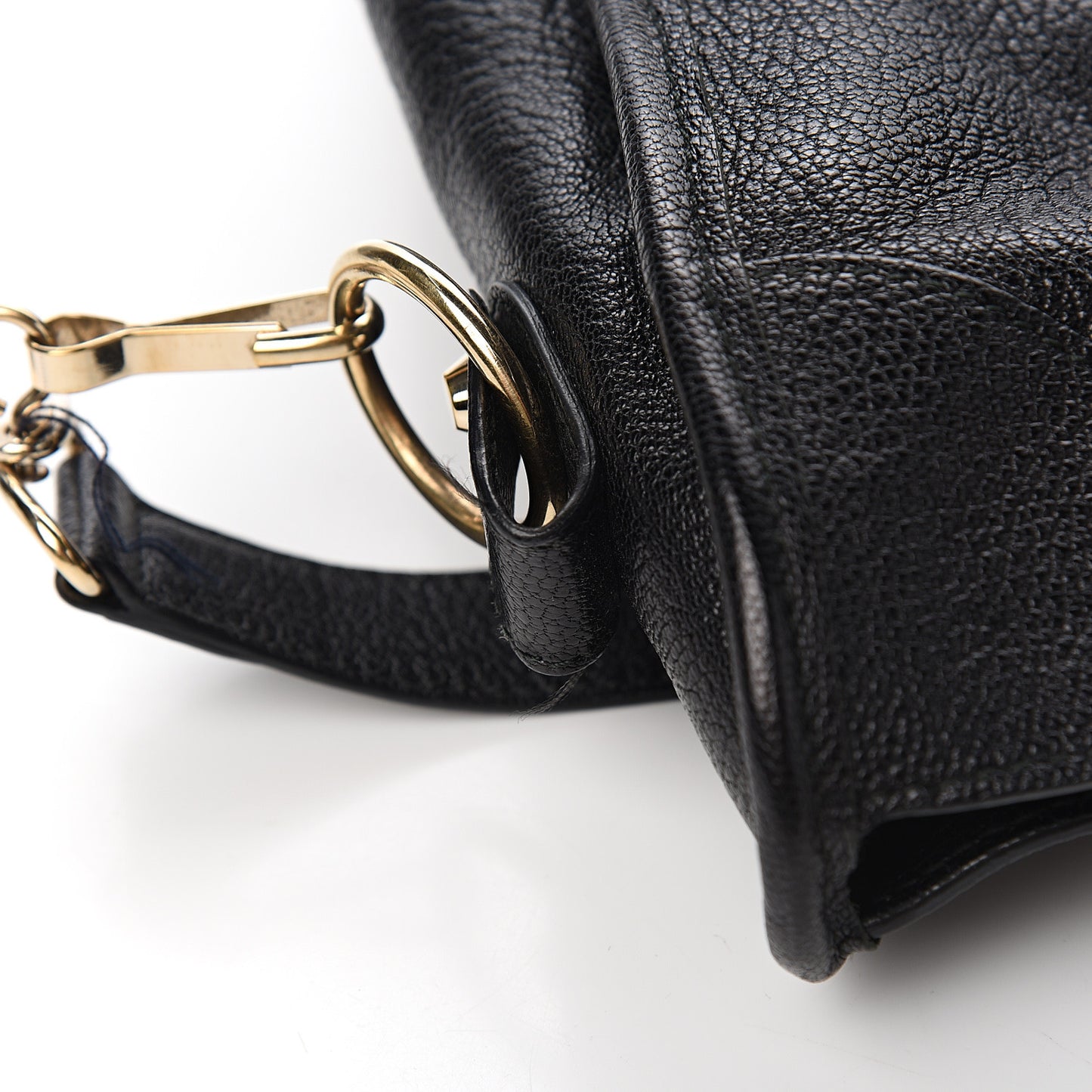 Chevre Gold Metallic Edge Hardware City Black