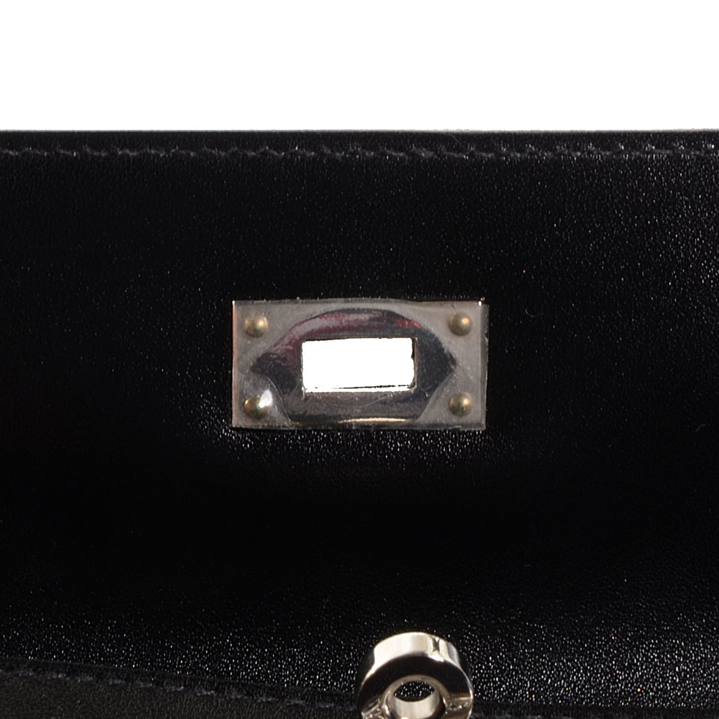 Guilloche Box Kelly Longue Wallet Black