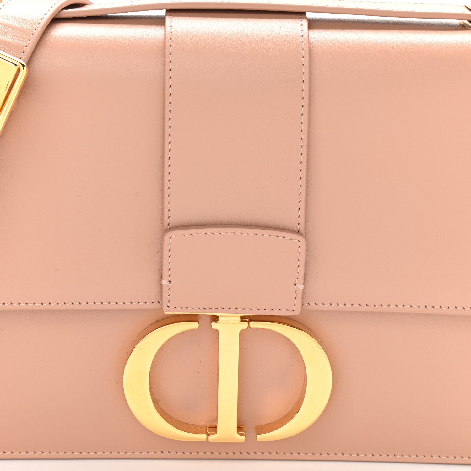Christian Dior Smooth Calfskin 30 Montaigne Flap Bag Pale Pink 10 of 10