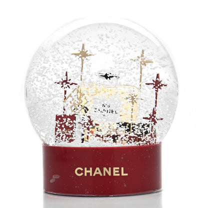 Chanel Glass N°5 Perfume Bottle Snow Globe Red 3 of 7
