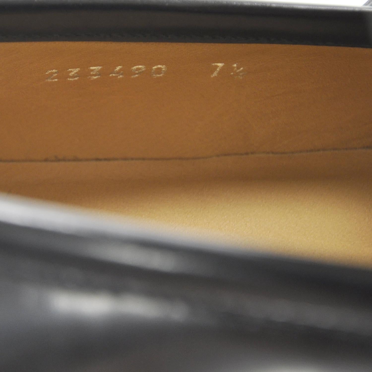 Gucci Mens Leather Loafers 10 Black 7 of 8