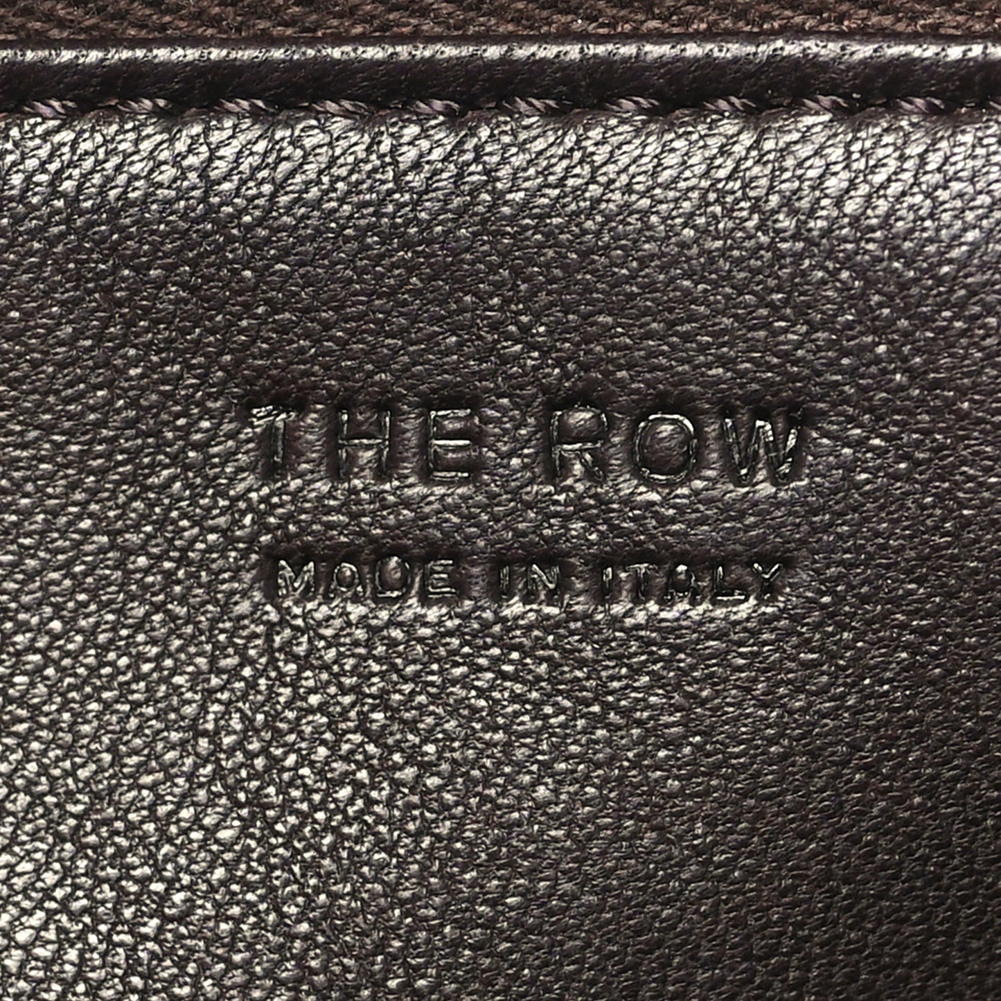 Grained Calfskin 90's Bag Tawny Brown