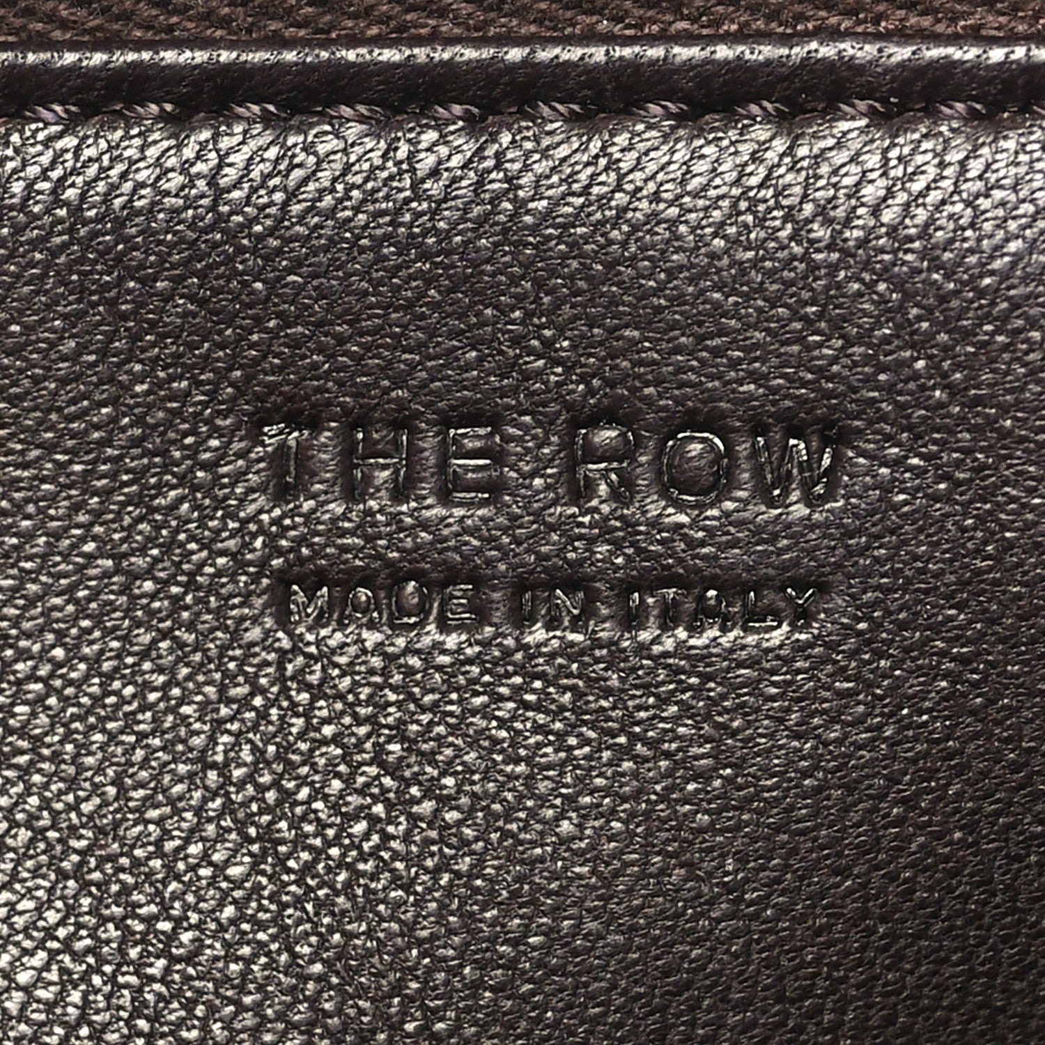 The Row Grained Calfskin 90's Bag Tawny Brown 6 of 9