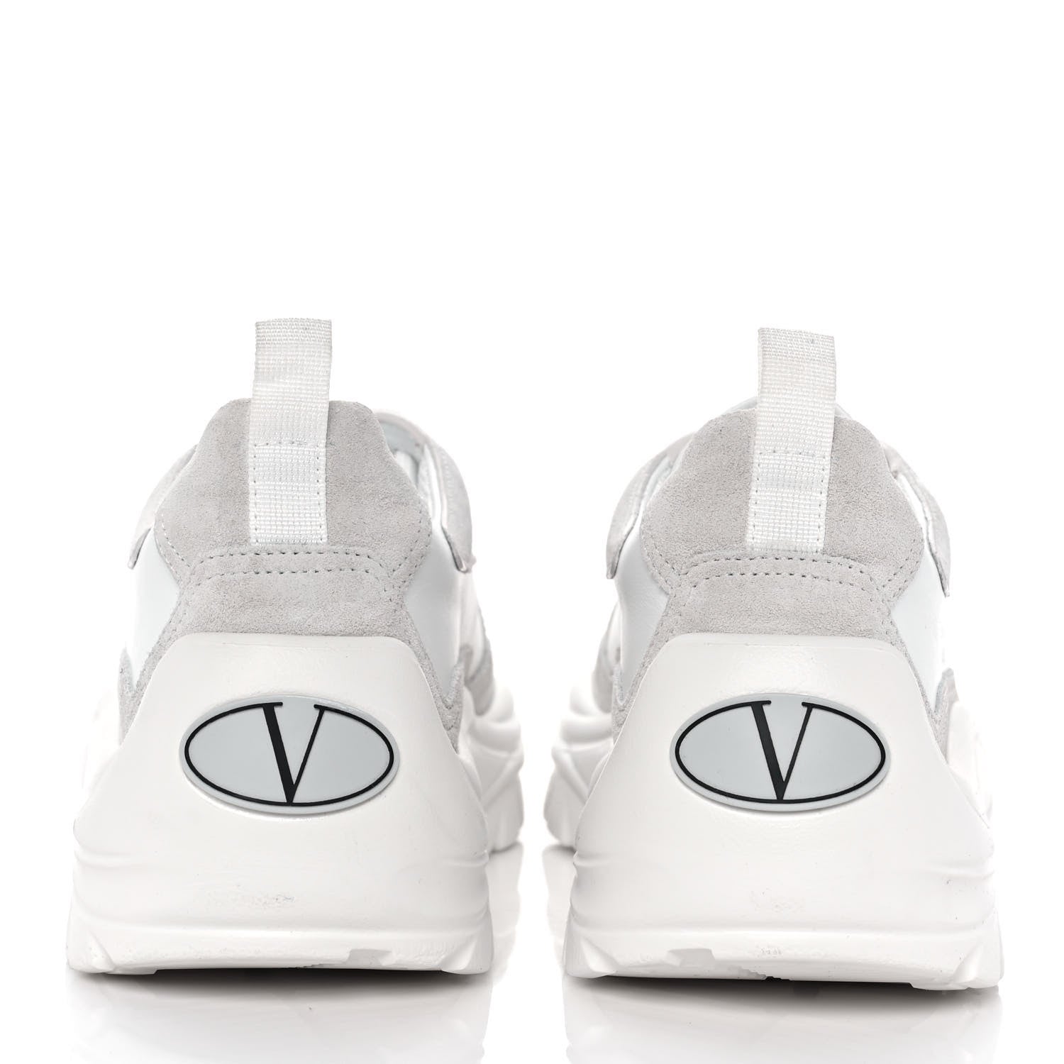 Valentino Garavani Calfskin Suede Mens Gumboy Sneakers 40.5 White 5 of 9