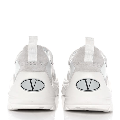 Valentino Garavani Calfskin Suede Mens Gumboy Sneakers 40.5 White 5 of 9