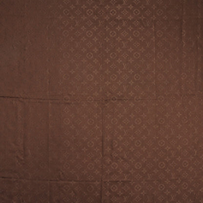 Louis Vuitton Wool Silk Monogram Shawl Chocolate 1 of 5