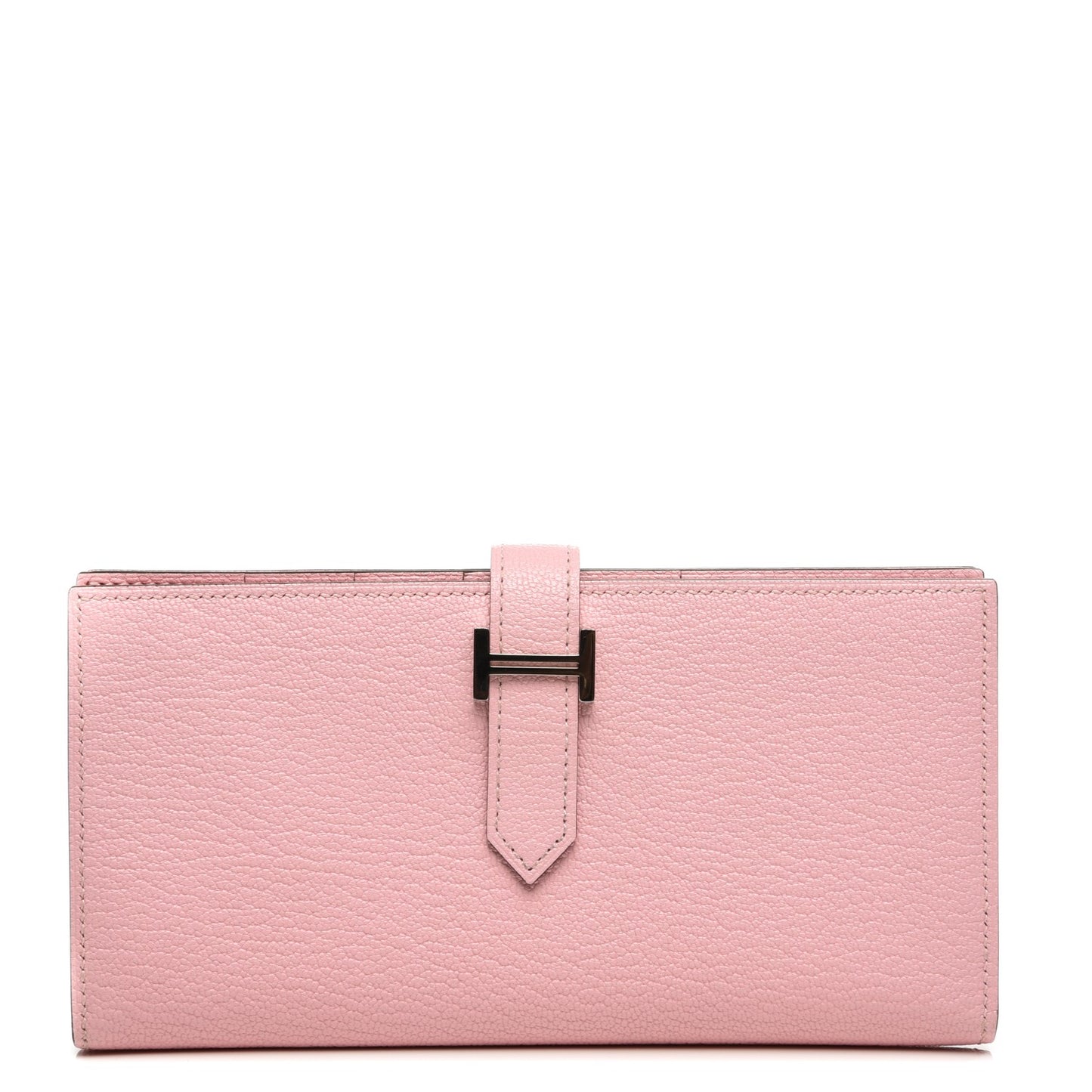 Chevre Mysore Bearn Gusset Wallet Rose Sakura