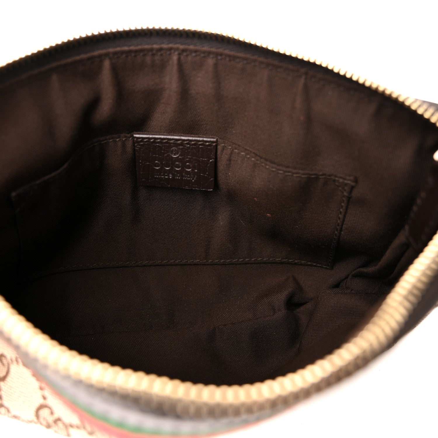 Gucci Monogram Web Pochette Dark Brown 5 of 11