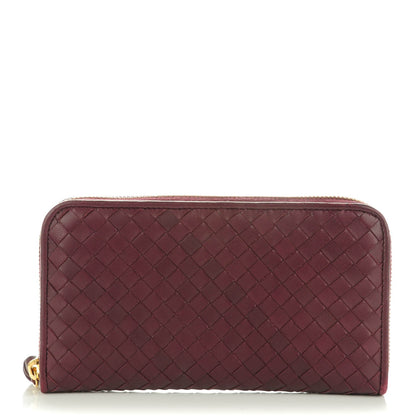 Bottega Veneta Nappa Intrecciato Zip Around Wallet Opera 1 of 17