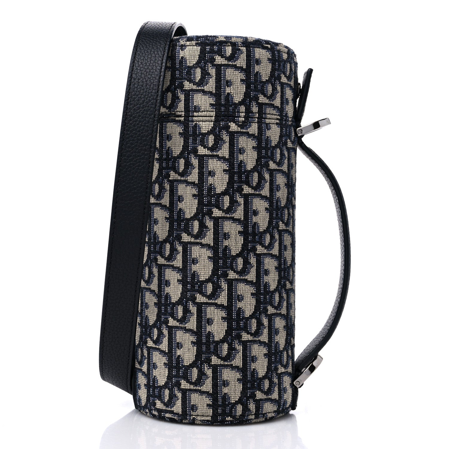 Christian Dior Oblique Vertical Roller Messenger Bag Blue 3 of 10