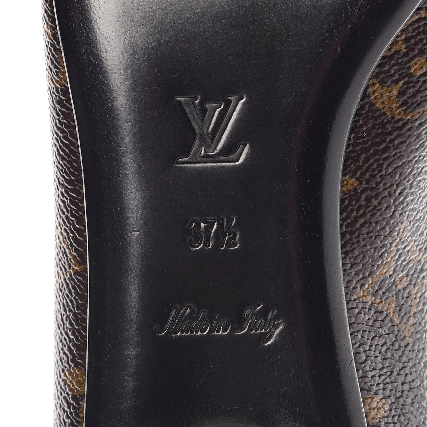 Patent Monogram Fetish Ballerina Flats 37.5