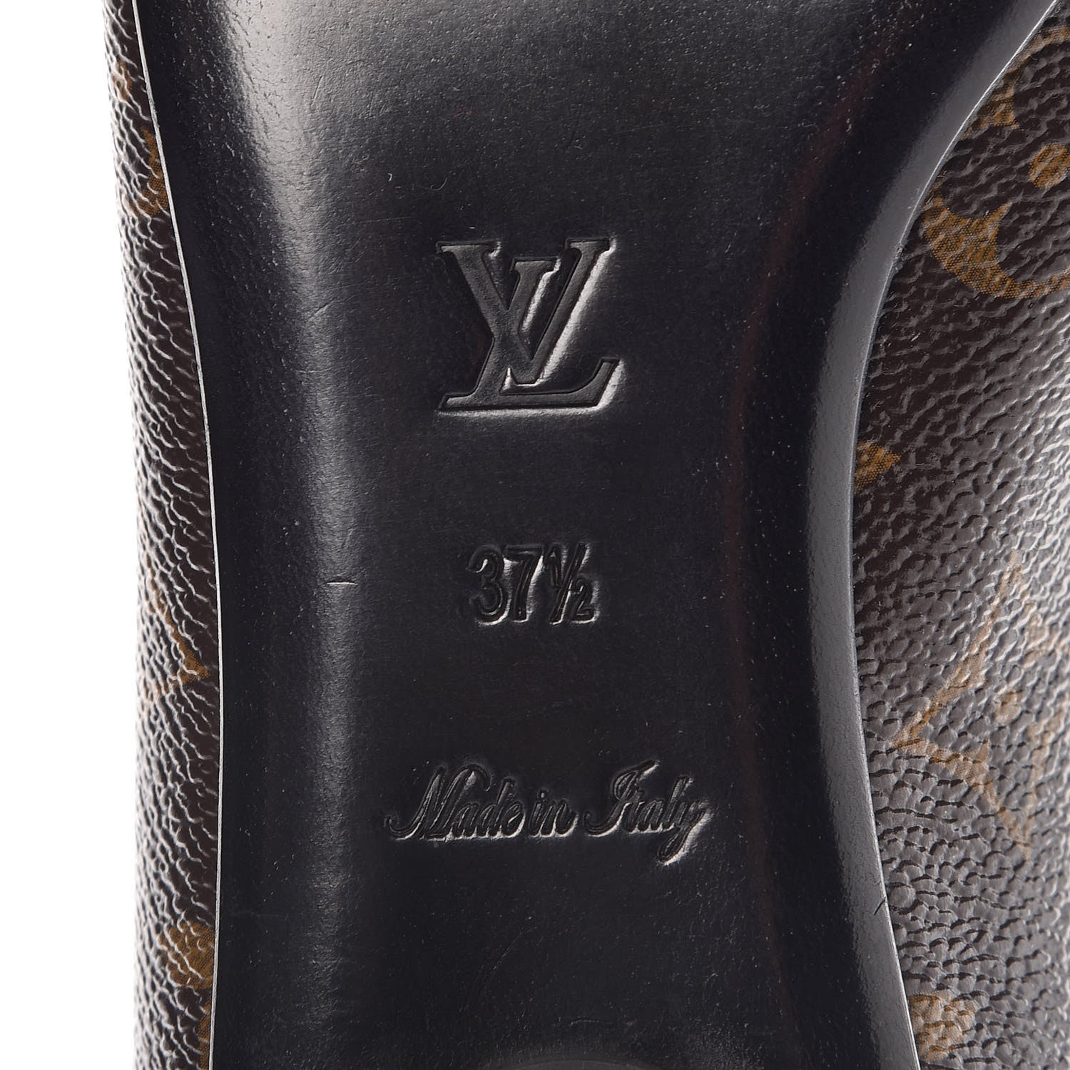 Louis Vuitton Patent Monogram Fetish Ballerina Flats 37.5 6 of 8