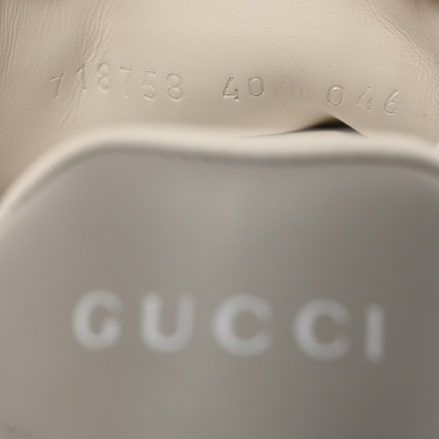 Gucci Calfskin Interlocking G Perforated Womens Ace Sneakers 40 White Grey Sky 6 of 9