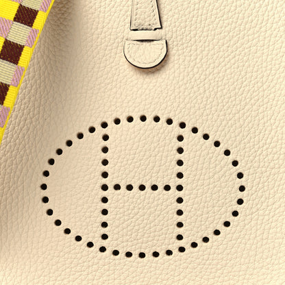 Hermes Taurillon Clemence Quadrille Evelyne TPM Nata Citron 7 of 10