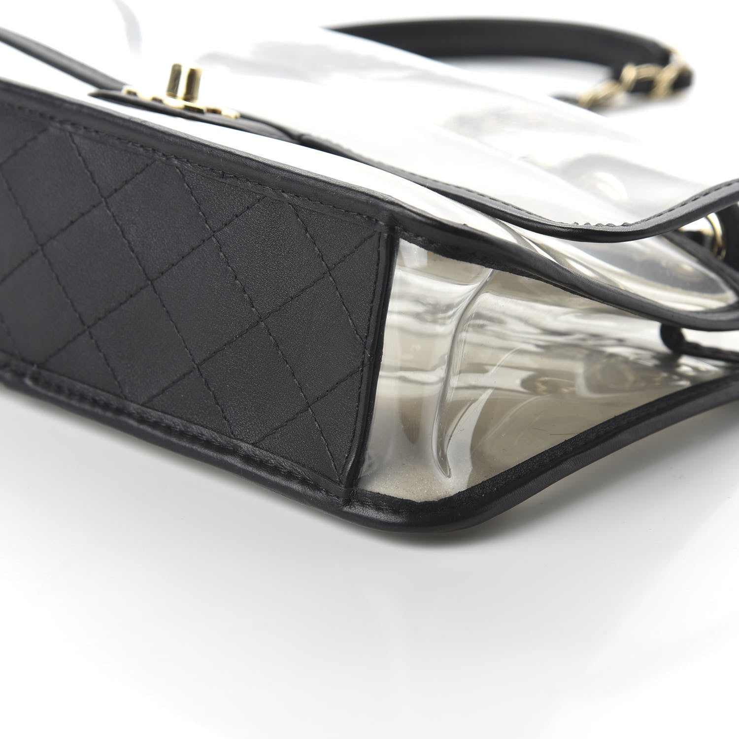 Chanel Lambskin PVC Medium Coco Sand Flap Black 7 of 10