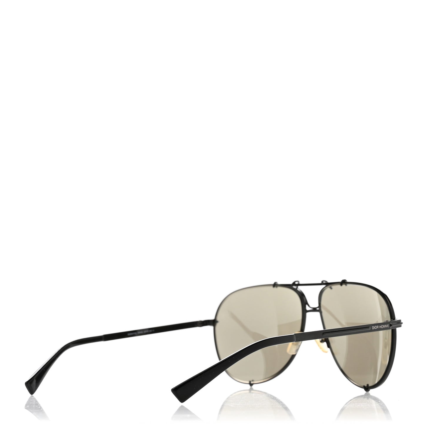 Homme Mens Aviator Sunglasses 0175S Silver Black