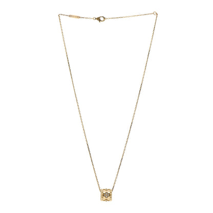 Van Cleef & Arpels 18K Yellow Gold Diamond Small Perlee Clovers Pendant Necklace 3 of 6