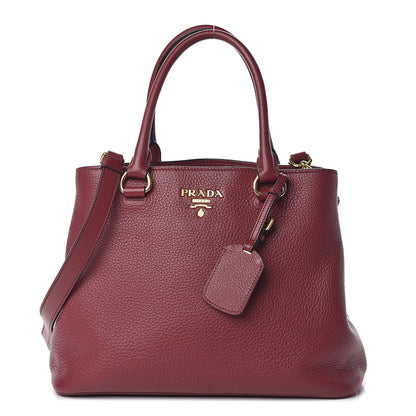 Prada Vitello Phenix Tote Cherry 1 of 13