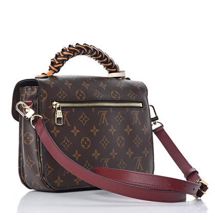 Louis Vuitton Monogram Braided Pochette Metis Safran 3 of 10