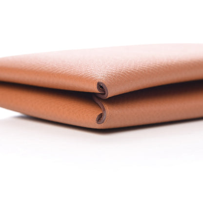 Hermes Epsom Calvi Card Case Gold 8 of 10