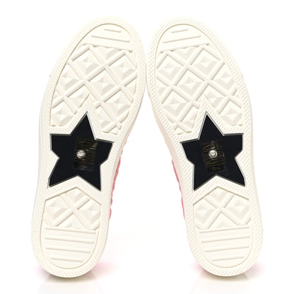 Christian Dior Canvas Cannage Walk 'N' Dior Low Top Sneakers 36.5 Taffy Pink 7 of 11
