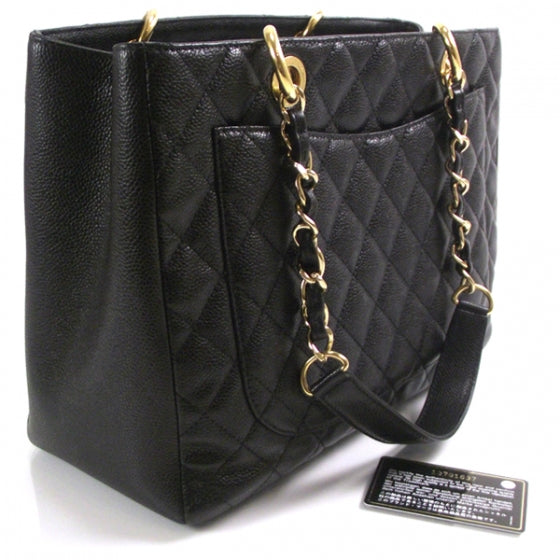 Chanel Caviar Grand Shopping Tote GST Black 3 of 10