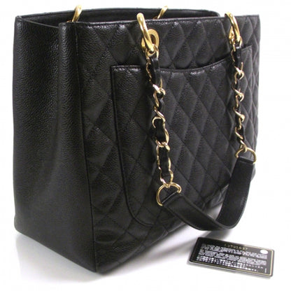 Chanel Caviar Grand Shopping Tote GST Black 3 of 10