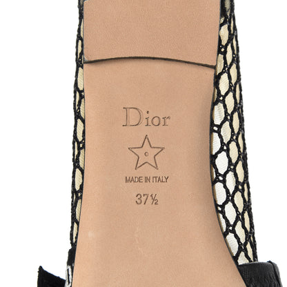 Christian Dior Resille Ribbon Miss J'Adior Ballet Flat 37.5 Black 8 of 10