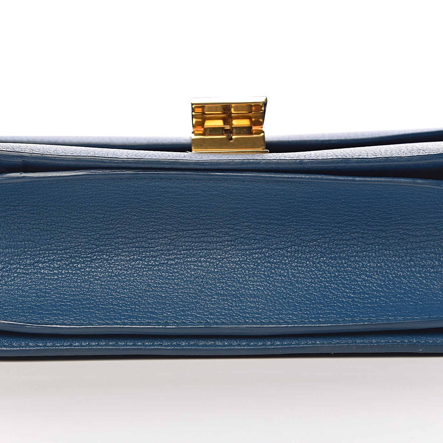 Goatskin Medium Classic Box Flap Bag Deepsea
