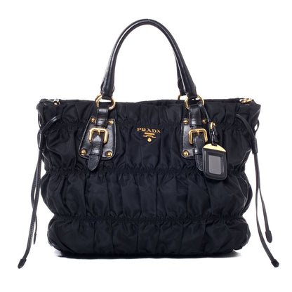 Prada Tessuto Nylon Gaufre Tote Nero Black 1 of 10