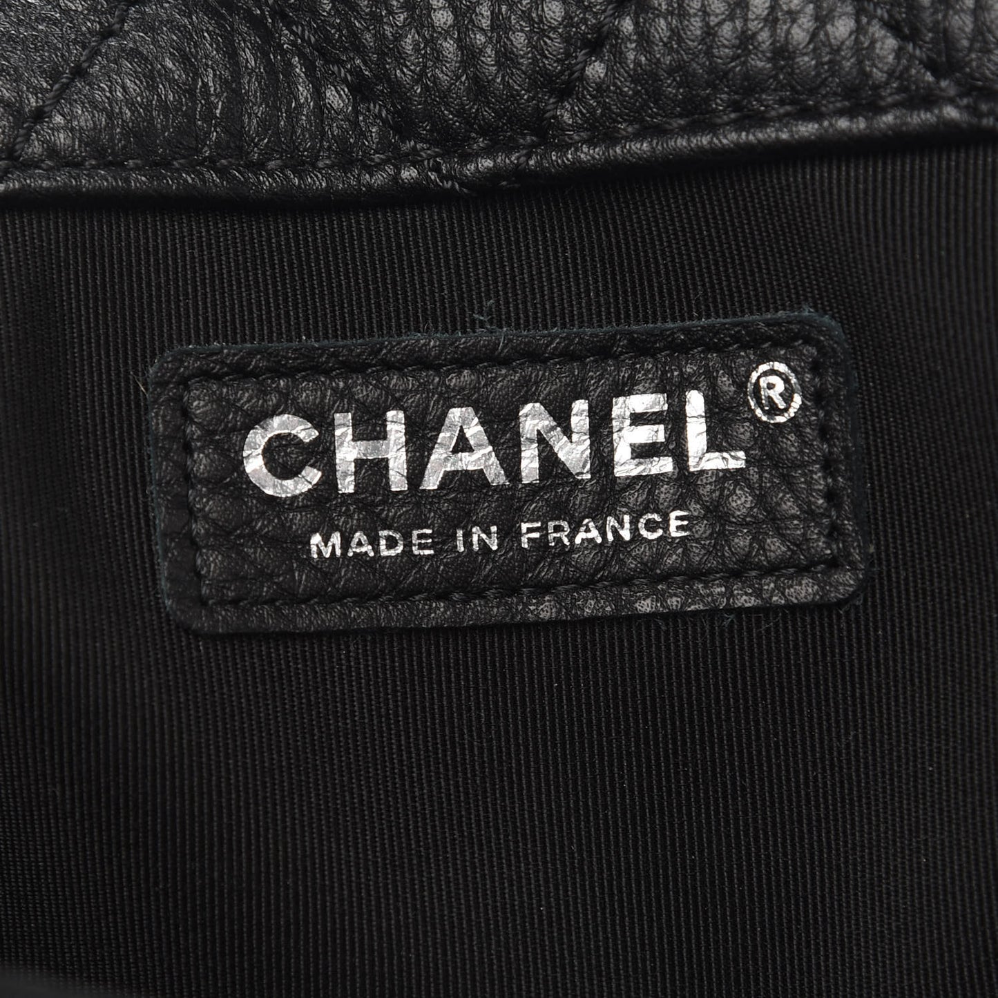 Calfskin Quilted XXL Travel Flap Bag Black