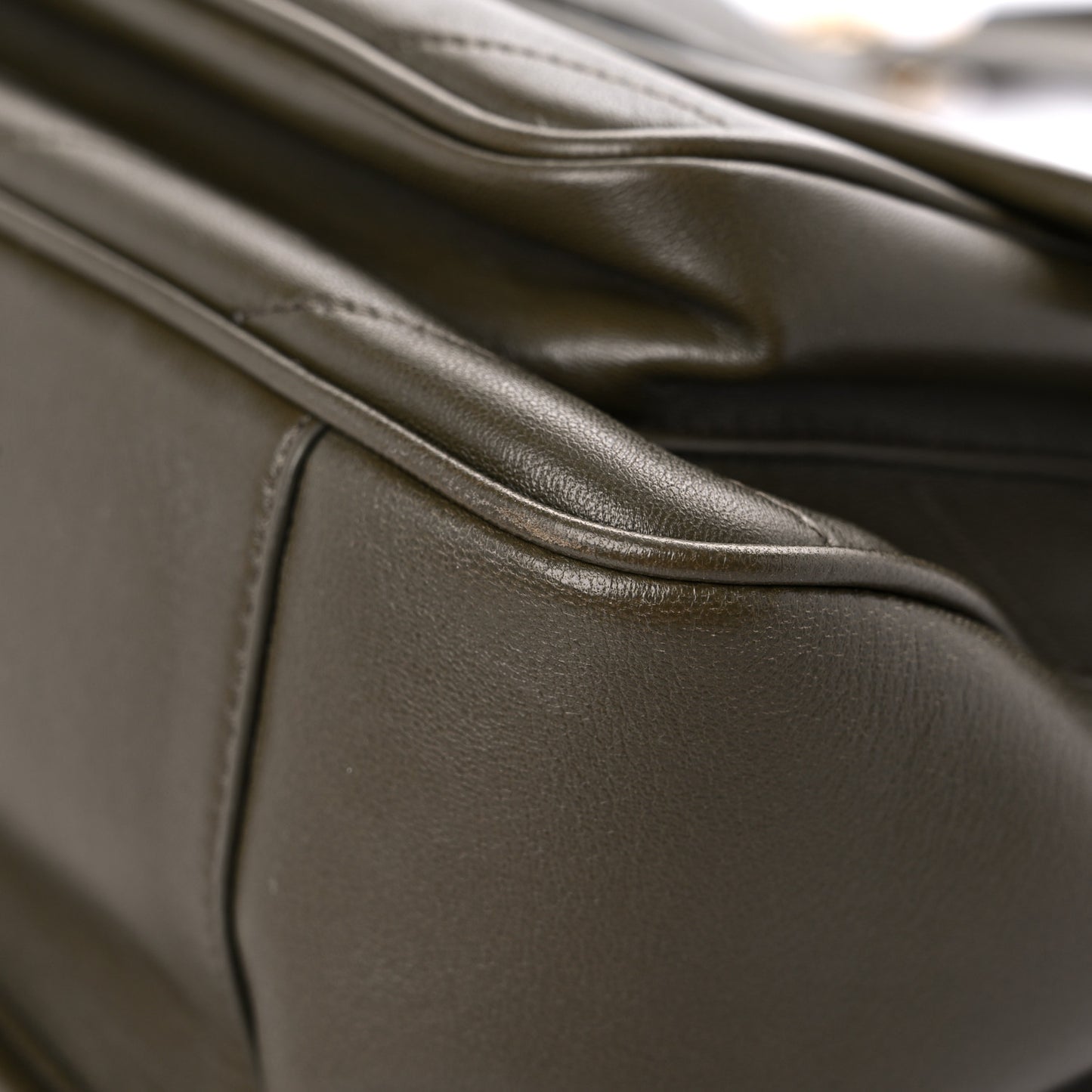 Lambskin Matelasse Monogram Medium Niki Chain Satchel Seaweed