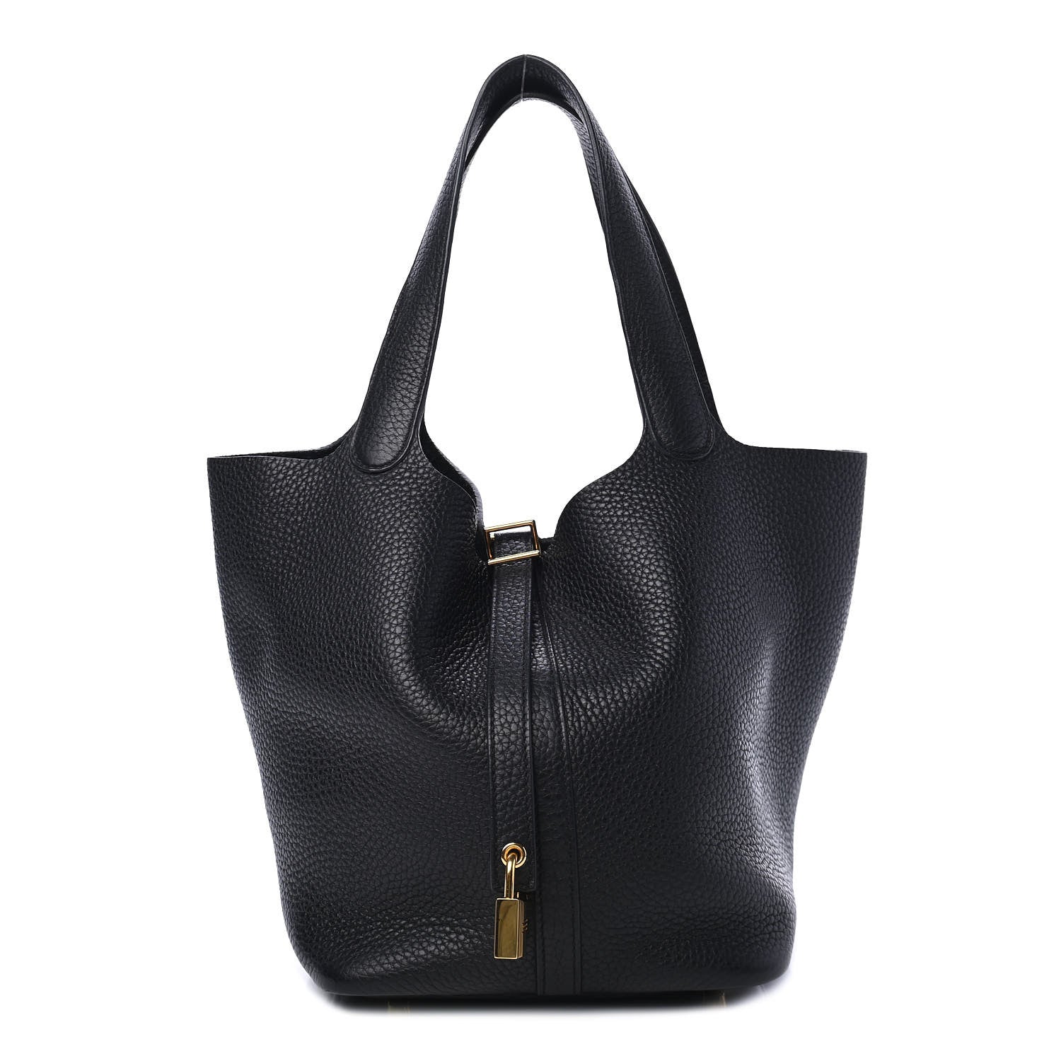 Hermes Taurillon Clemence Picotin Lock 22 MM Black 1 of 4
